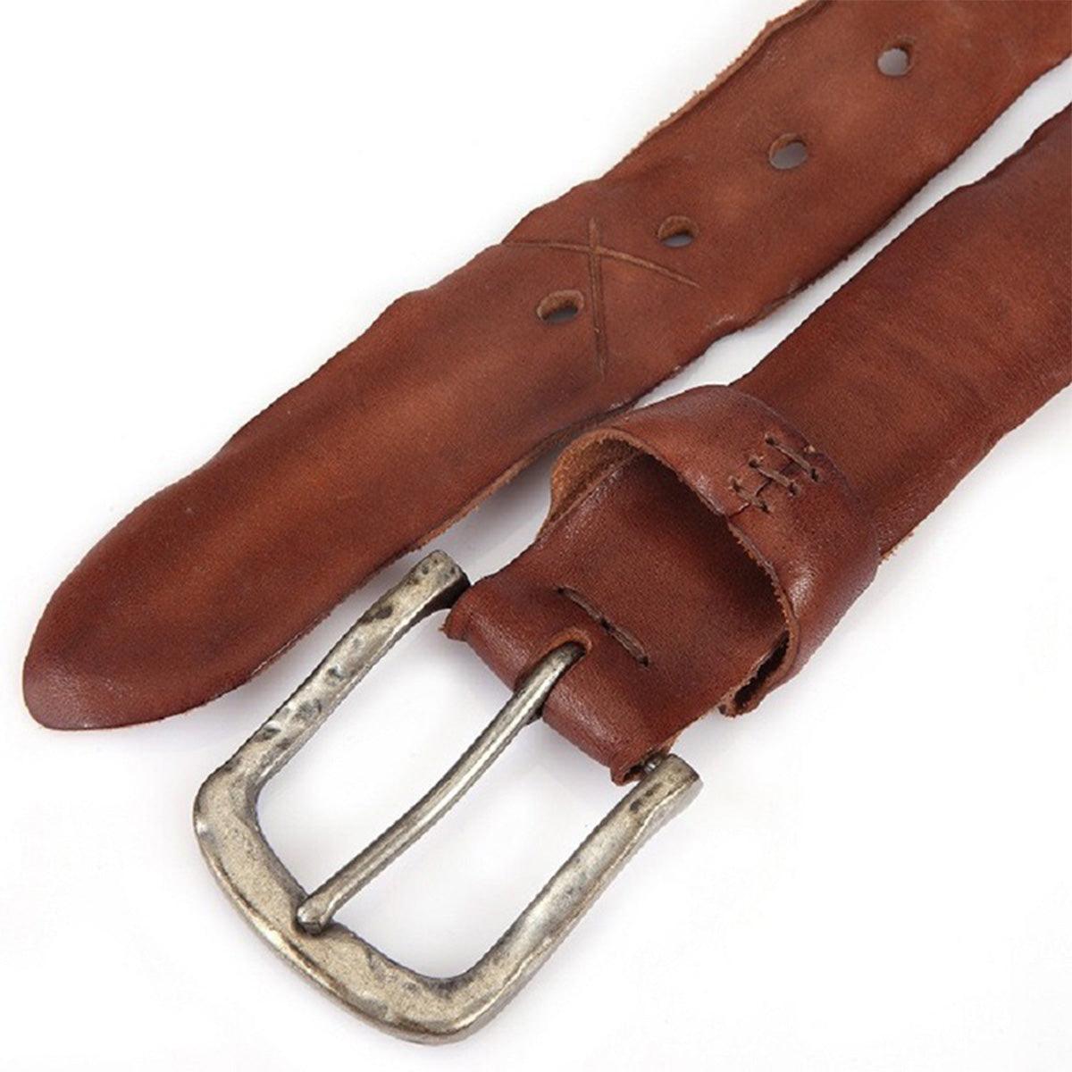 Belt Leather For Men TO Laspect Vieilli Model August by Zictor