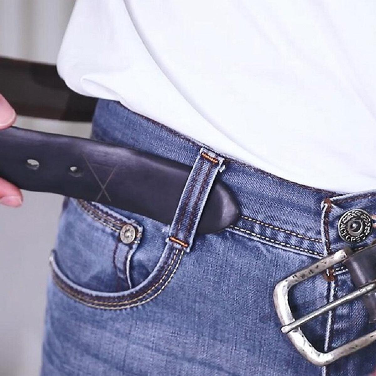 Belt Leather For Men TO Laspect Vieilli Model August by Zictor