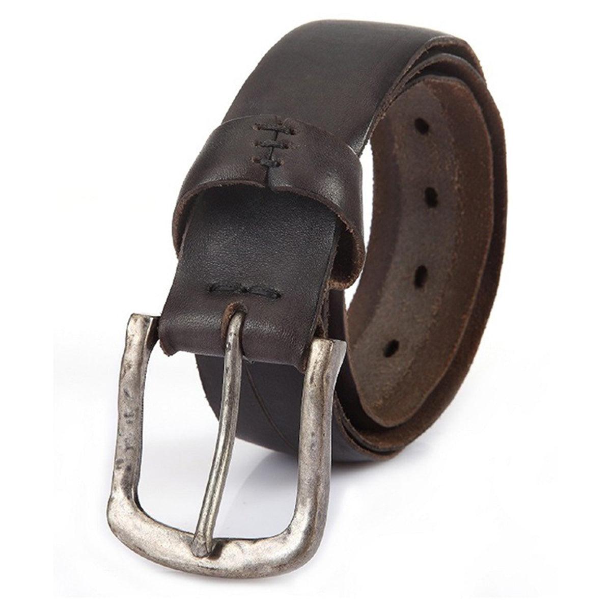 Belt Leather For Men TO Laspect Vieilli Model August by Zictor