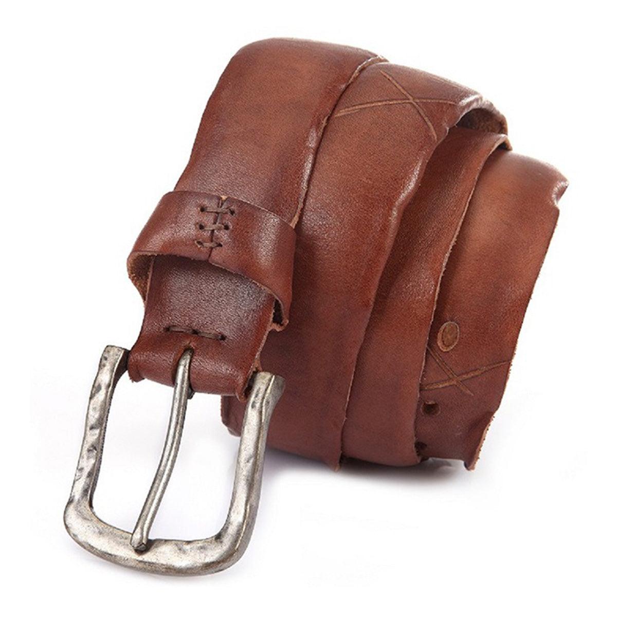 Belt Leather For Men TO Laspect Vieilli Model August by Zictor