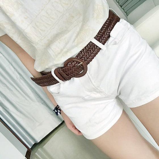 Belt Leather Braid Model Ifeoma by Zictor