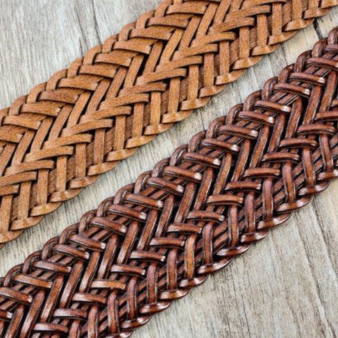 Belt Leather Braid Model Ifeoma by Zictor
