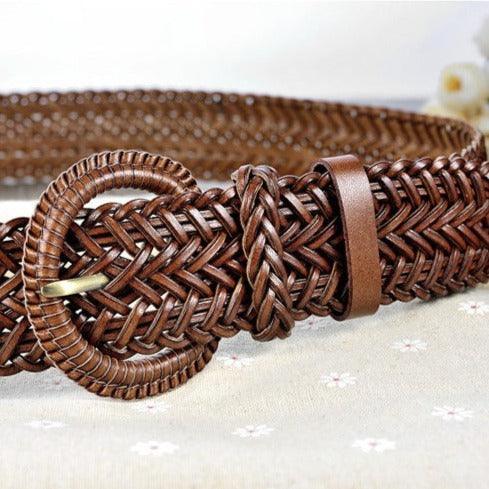 Belt Leather Braid Model Ifeoma by Zictor