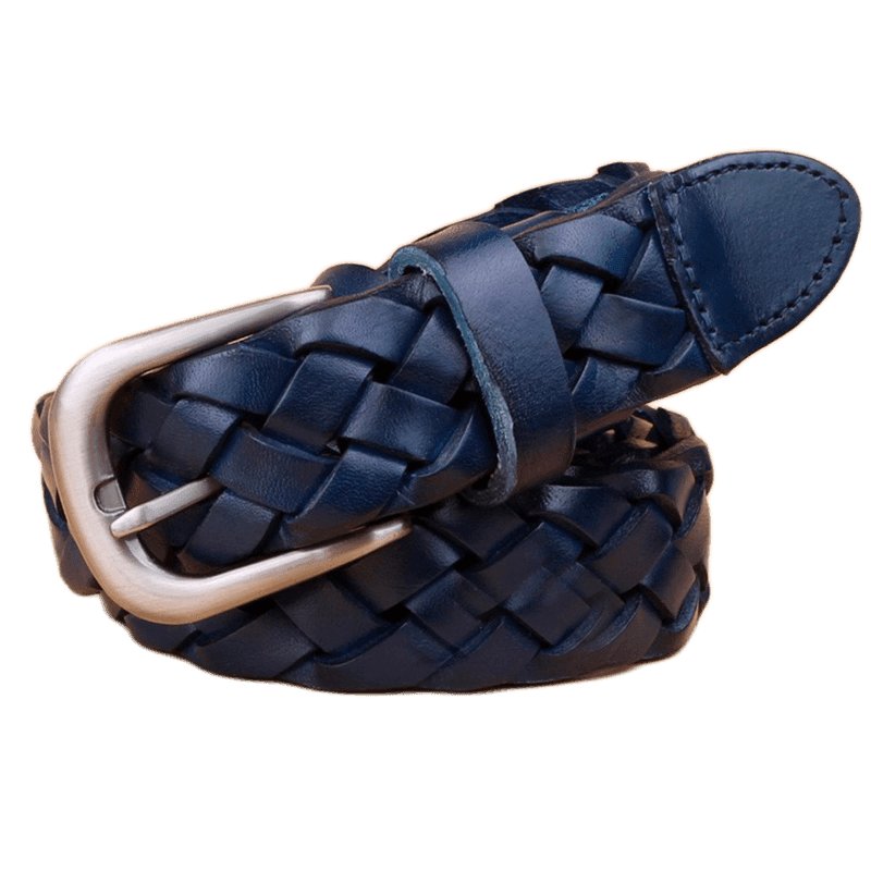 Belt in leather braid, model Pau - Zictor