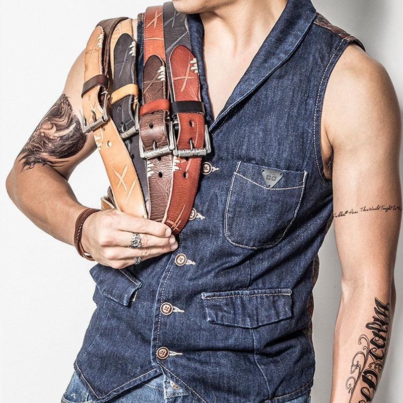 Belt In Leather For Men Model Kensley by Zictor