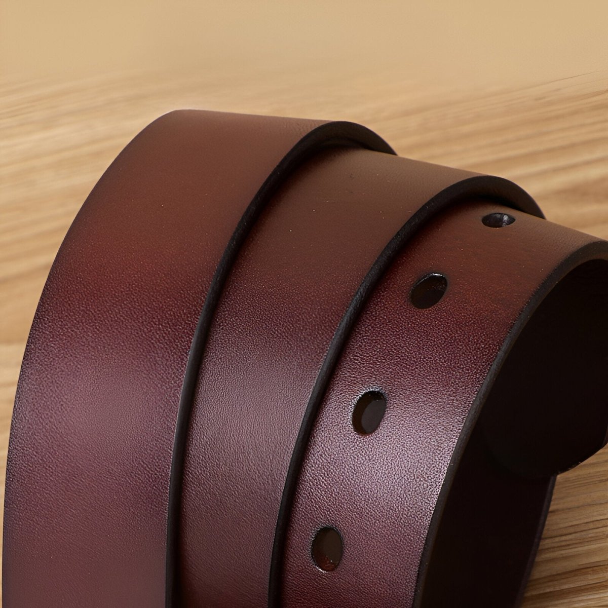 Belt Leather For Men Buckle Brass Hypoallergenique Model Dash by Zictor