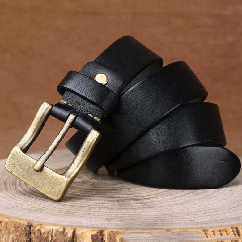 Belt in leather for men, model AinsSimranyany - Zictor