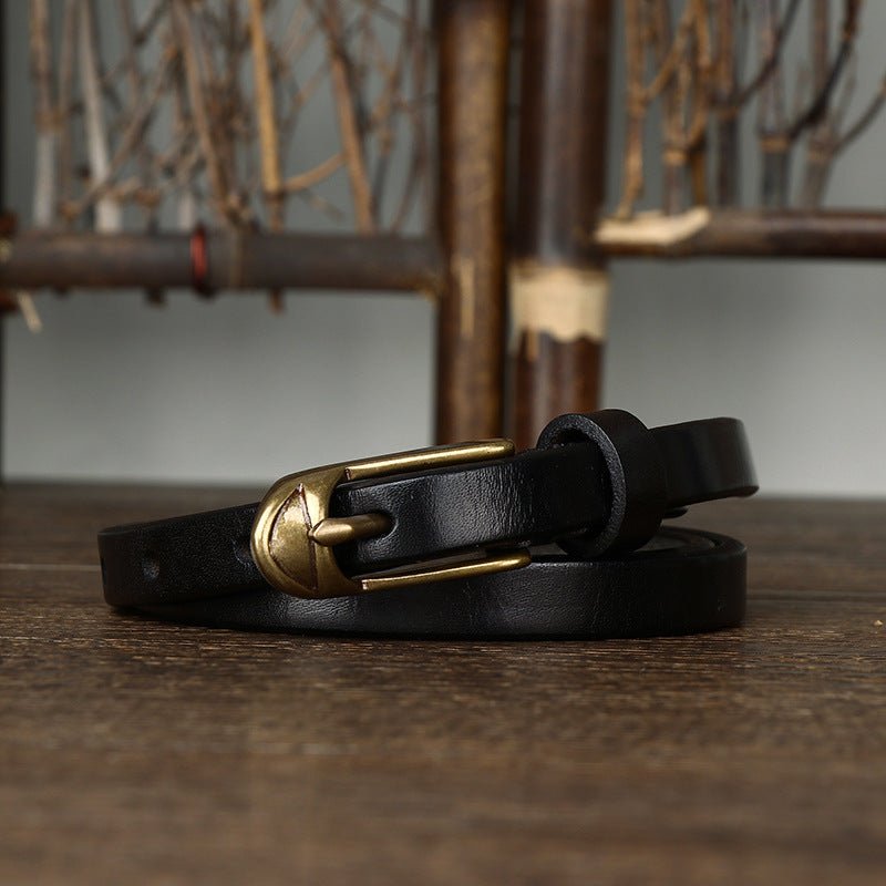 Belt in leather for women model Averey - Zictor