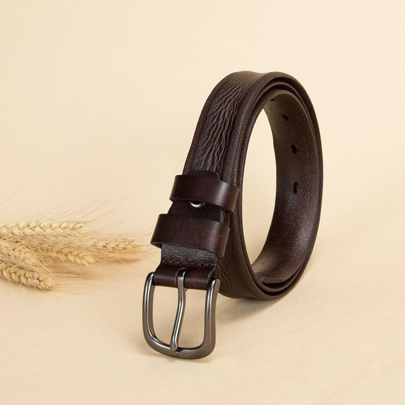 Belt in leather for women, model Brynn - Zictor