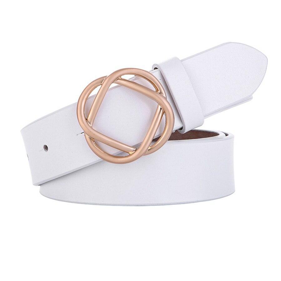 Belt in leather for women, model Collins - Zictor
