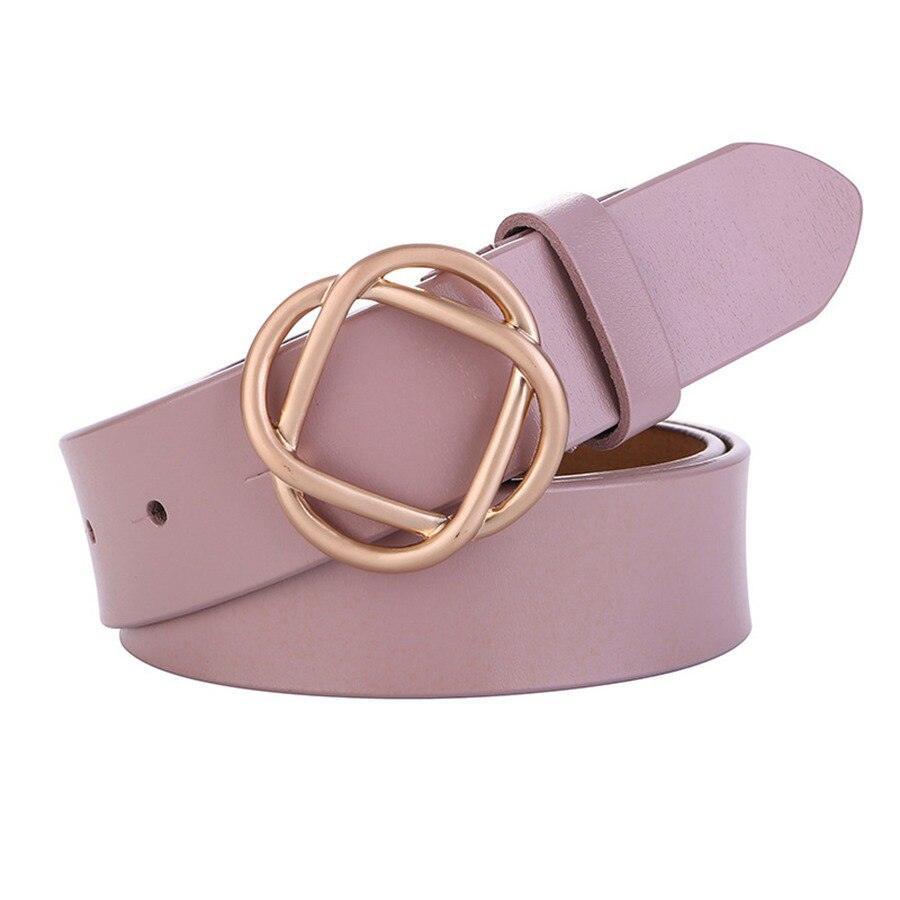 Belt in leather for women, model Collins - Zictor