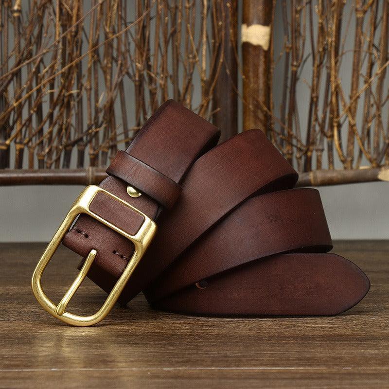 Belt in leather for women, model Dali - Zictor