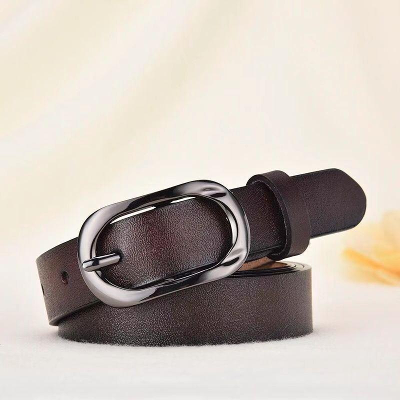 Belt in leather for women, model Emeree - Zictor