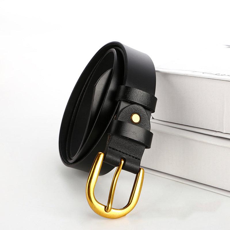 Belt in leather for women, model Emori - Zictor