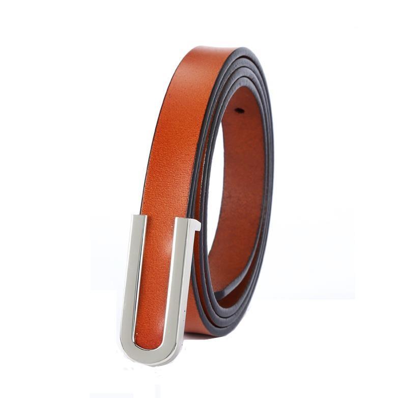 Belt in leather for women, model Jackie - Zictor