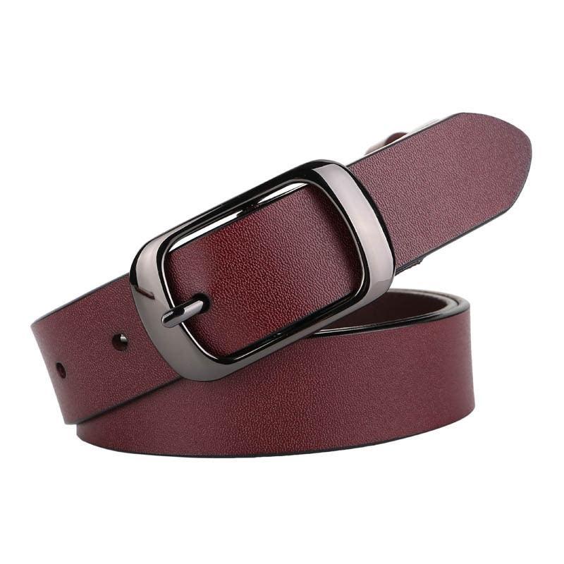 Belt in leather for women, model Jaime - Zictor