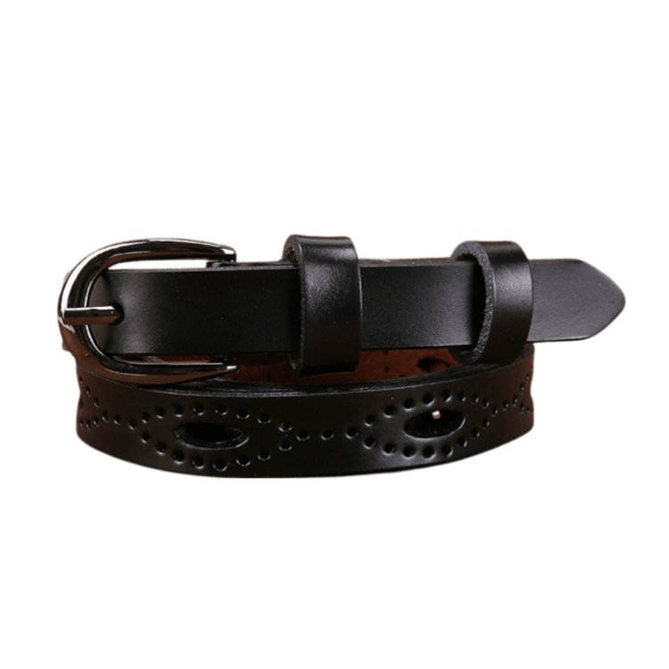 Belt in leather for women, model Jodey - Zictor