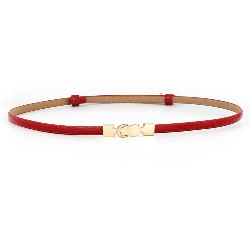 Belt in leather for women, model Juma - Zictor