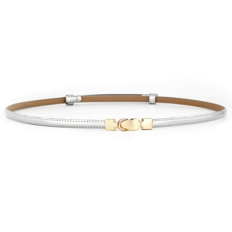 Belt in leather for women, model Juma - Zictor
