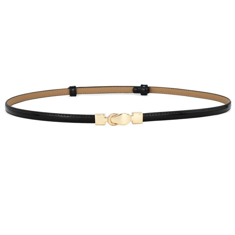 Belt in leather for women, model Juma - Zictor
