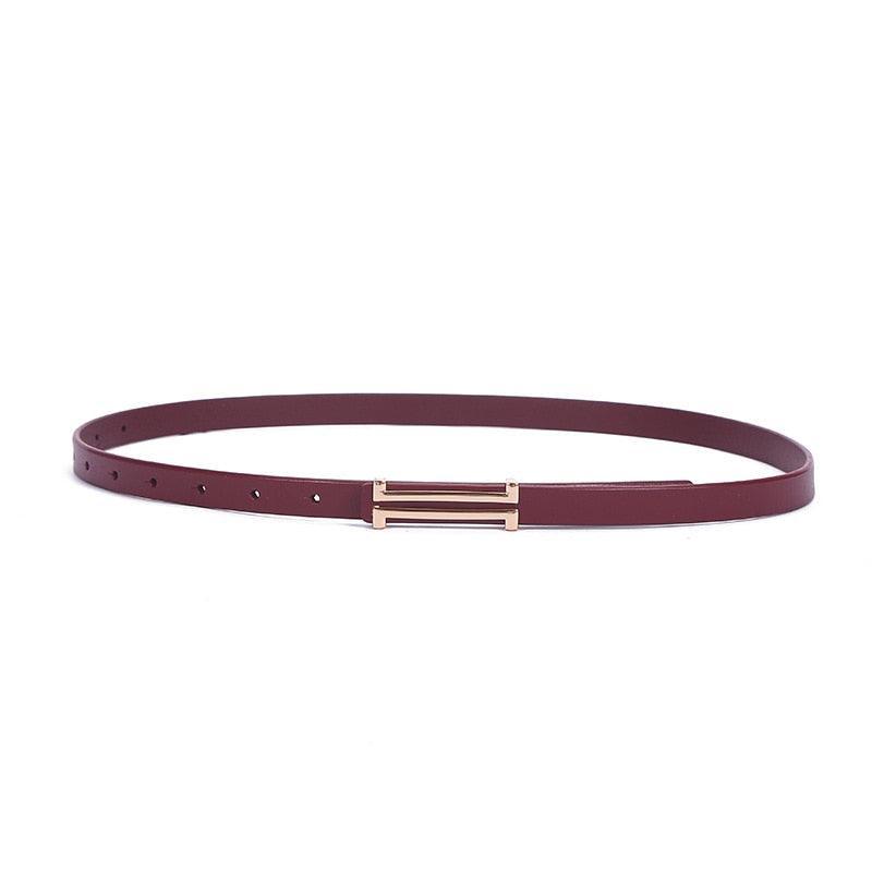 Belt in leather for women, model Lindsay - Zictor