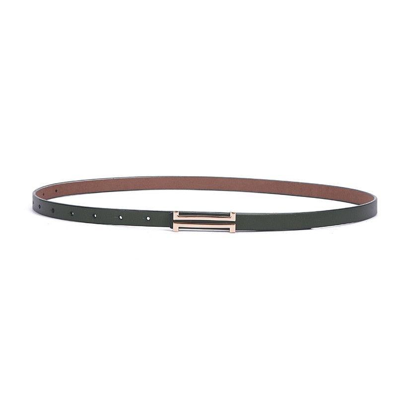 Belt in leather for women, model Lindsay - Zictor