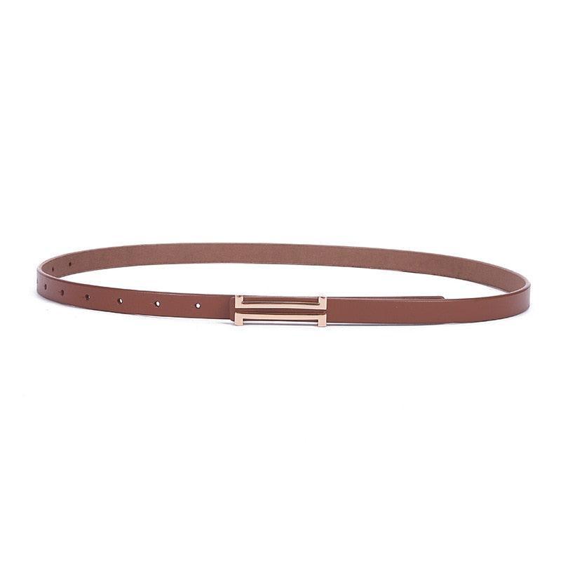 Belt in leather for women, model Lindsay - Zictor