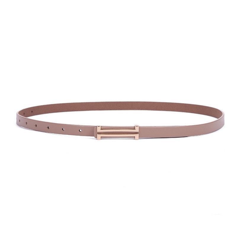 Belt in leather for women, model Lindsay - Zictor