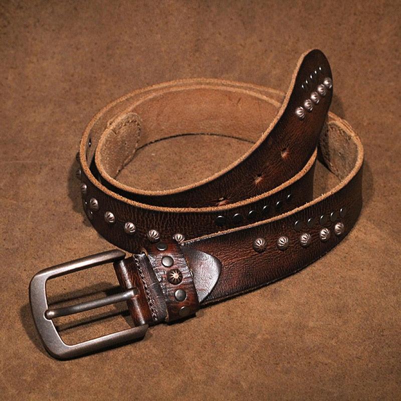 Belt in leather for women, model Lux - Zictor