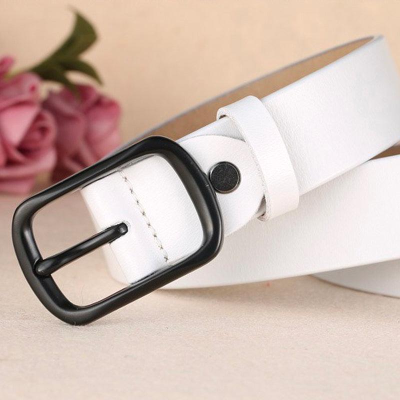 Belt in leather for women, model Mack - Zictor