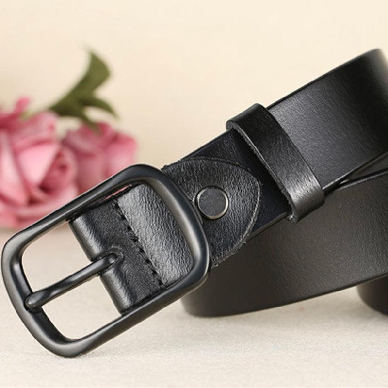 Belt in leather for women, model Mack - Zictor