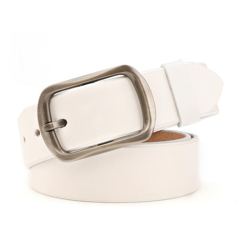 Belt in leather for women, model Marvel - Zictor