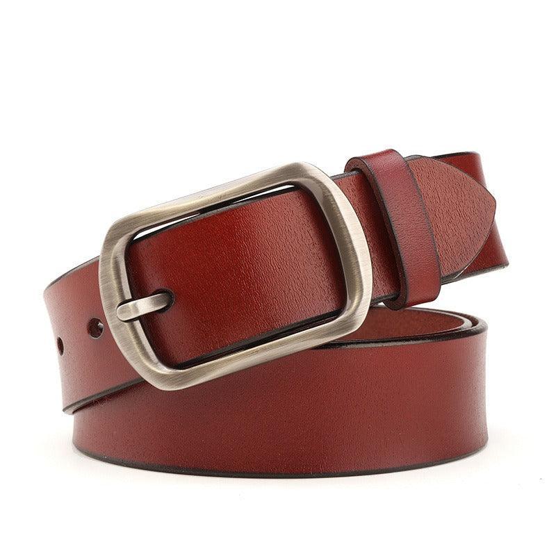 Belt in leather for women, model Marvel - Zictor