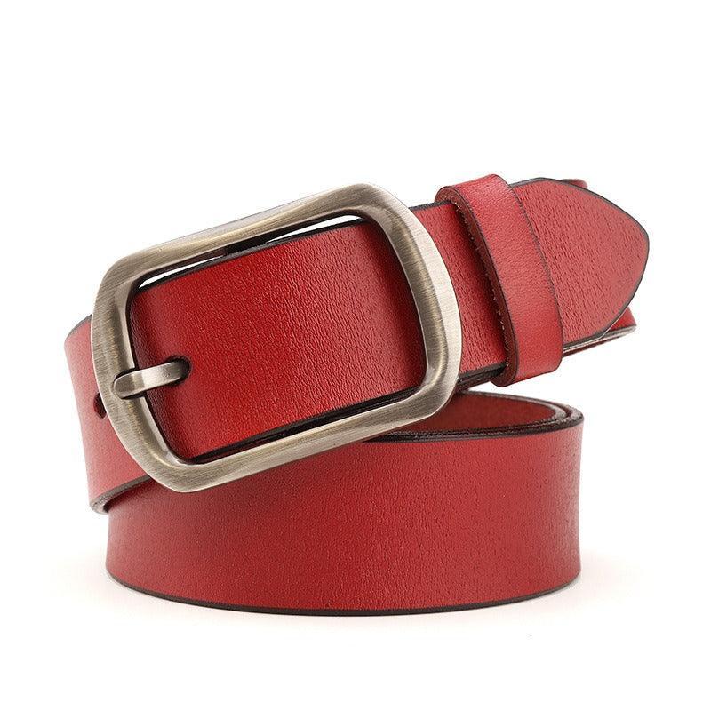 Belt in leather for women, model Marvel - Zictor