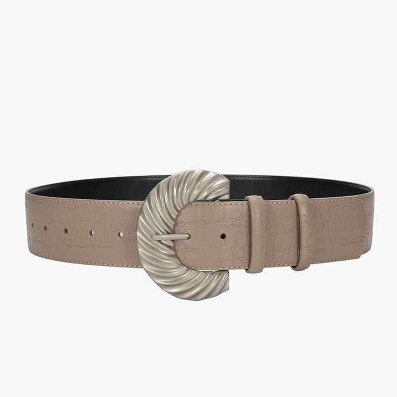 Belt in leather for women, model Nao - Zictor
