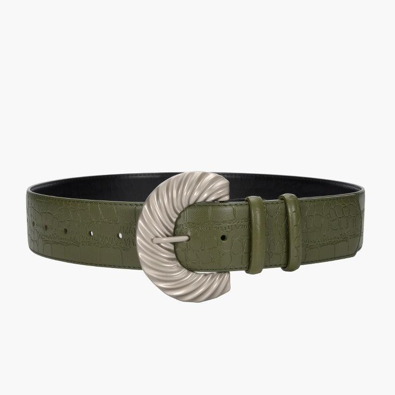 Belt in leather for women, model Nao - Zictor