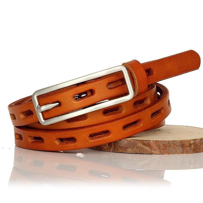 Belt in leather for women, model Nikita - Zictor
