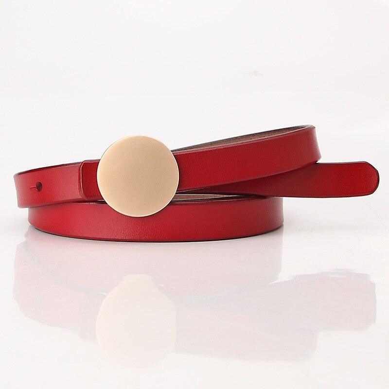 Belt in leather for women, model Noae - Zictor