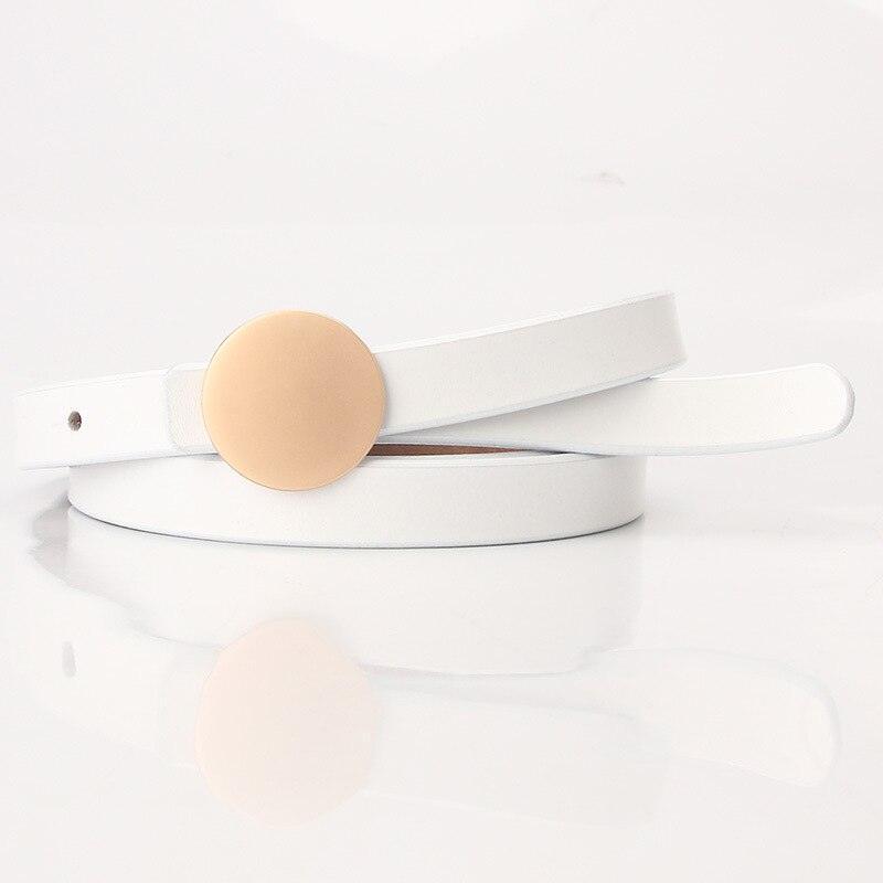 Belt in leather for women, model Noae - Zictor