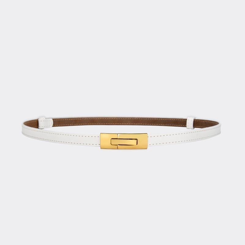 Belt in leather for women, model Oakland - Zictor