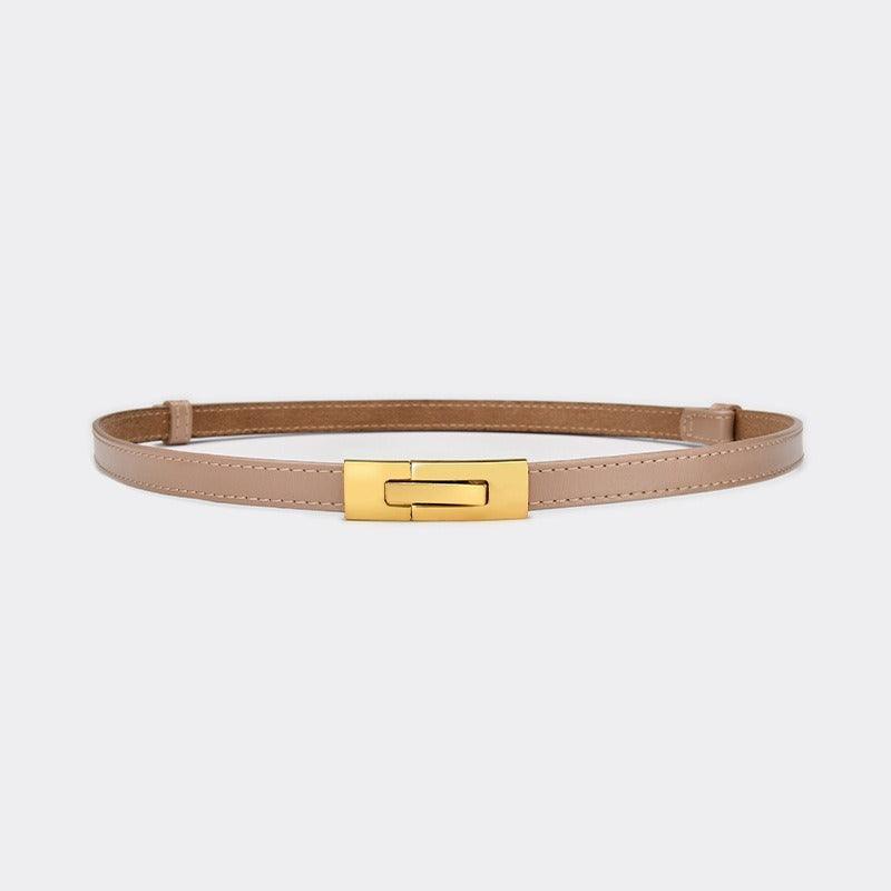 Belt in leather for women, model Oakland - Zictor