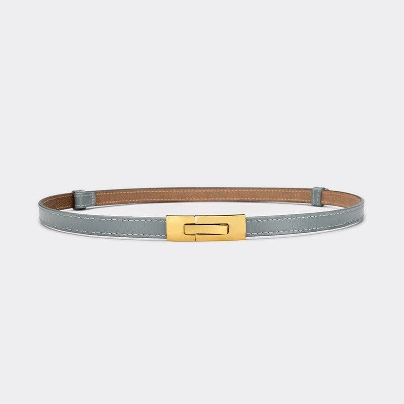 Belt in leather for women, model Oakland - Zictor