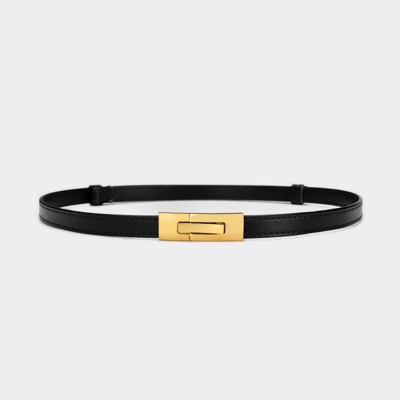 Belt in leather for women, model Oakland - Zictor