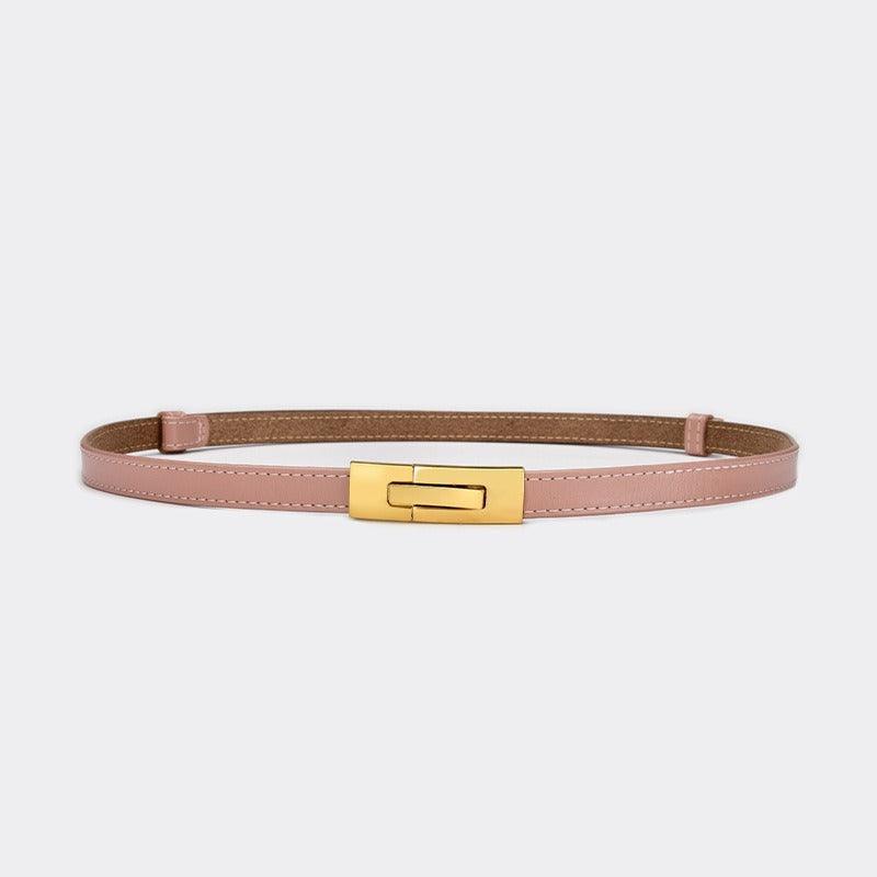 Belt in leather for women, model Oakland - Zictor