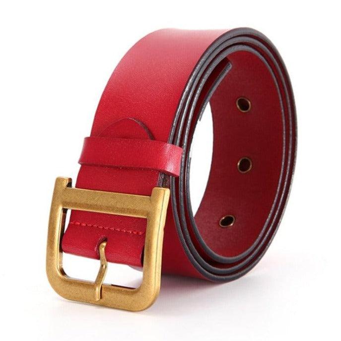 Belt in leather for women, model Oasis - Zictor