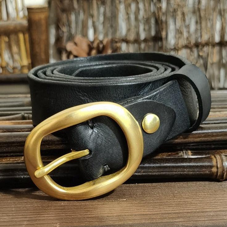 Belt in leather for women, model PaIlkeryyany - Zictor