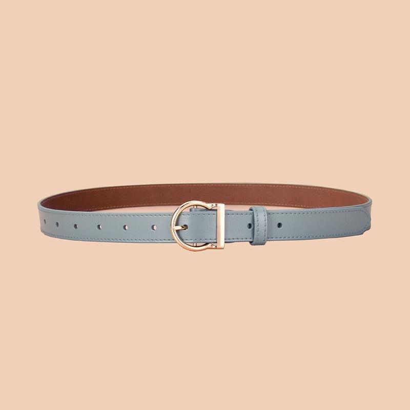 Belt in leather for women, model Rae - Zictor