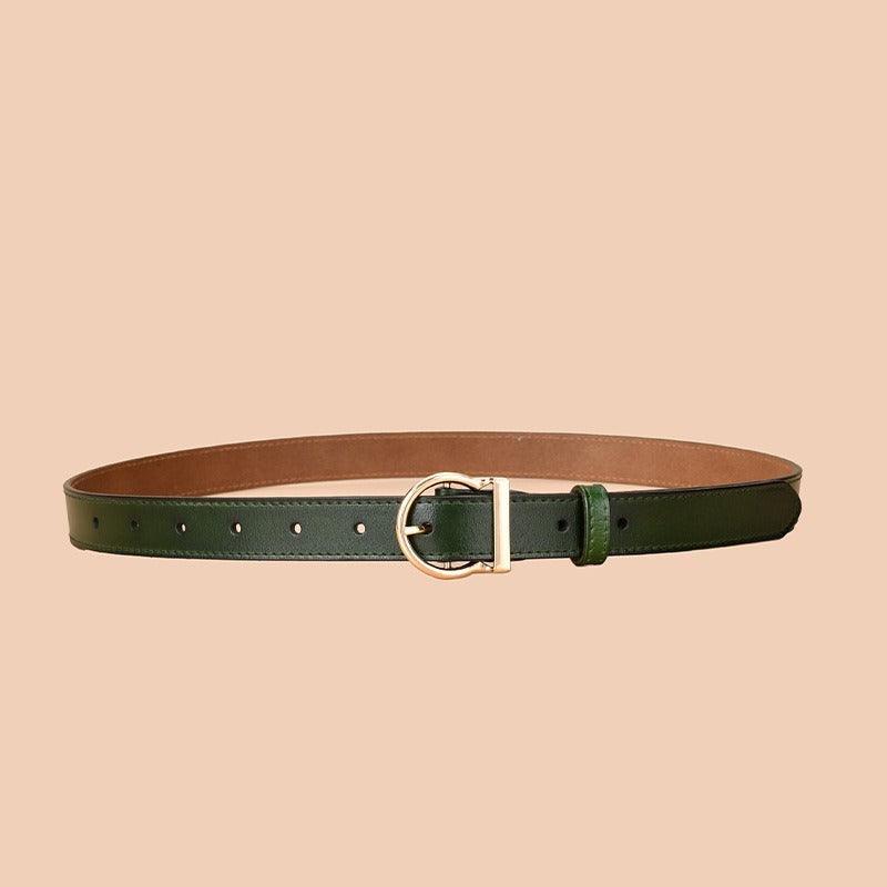 Belt in leather for women, model Rae - Zictor