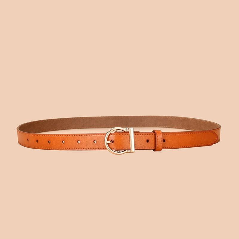 Belt in leather for women, model Rae - Zictor