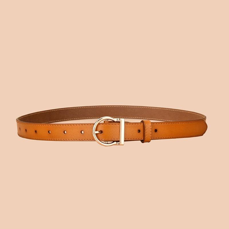 Belt in leather for women, model Rae - Zictor